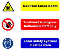Laser sign example